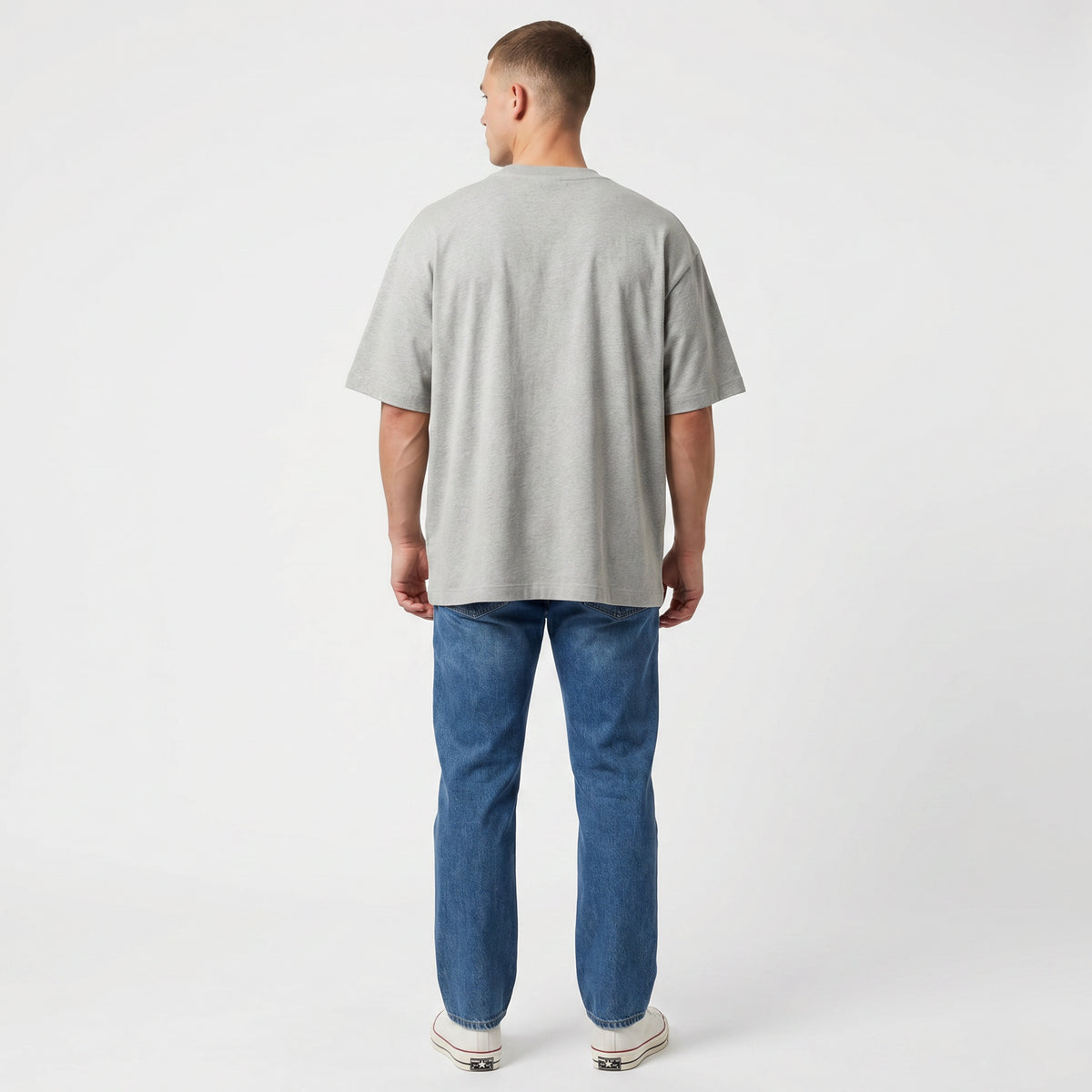 Off-White™ Classic Logo T-Shirt in Grey Marl