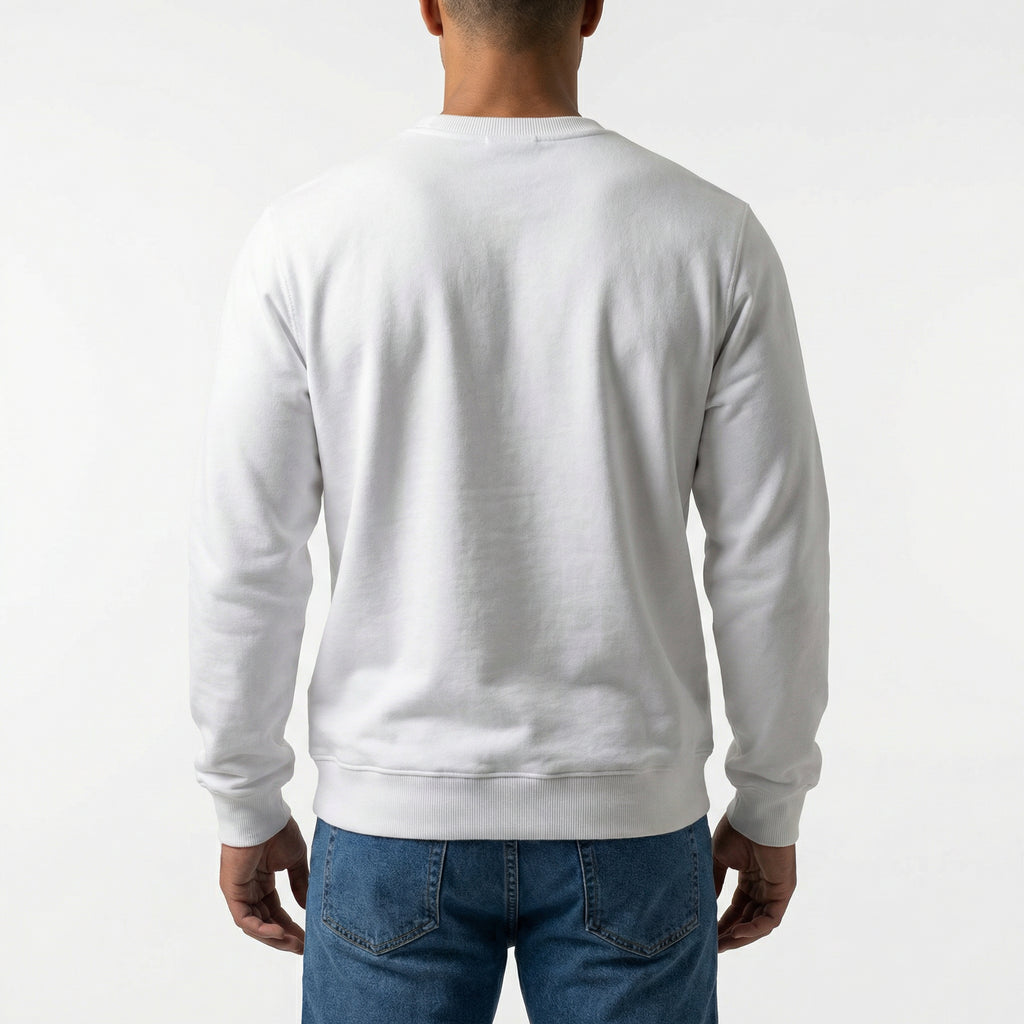 Casablanca Tennis Club Graphic Sweatshirt in White