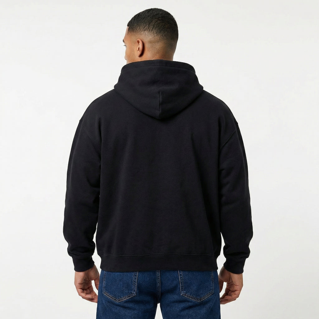 Balenciaga Paris Logo Hoodie in Black