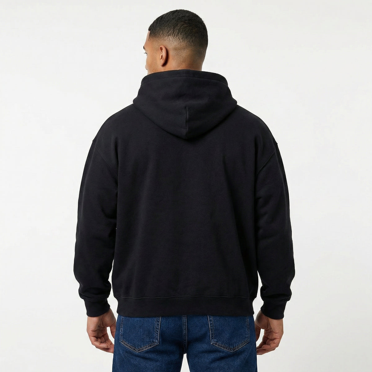 Balenciaga Paris Logo Hoodie in Black