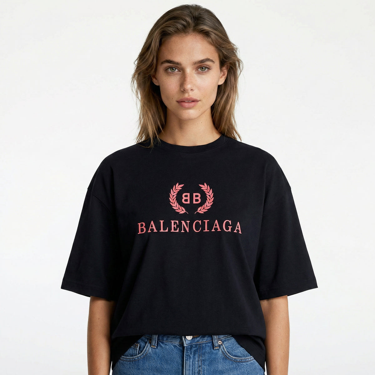 Balenciaga BB Logo Oversized T-Shirt in Black
