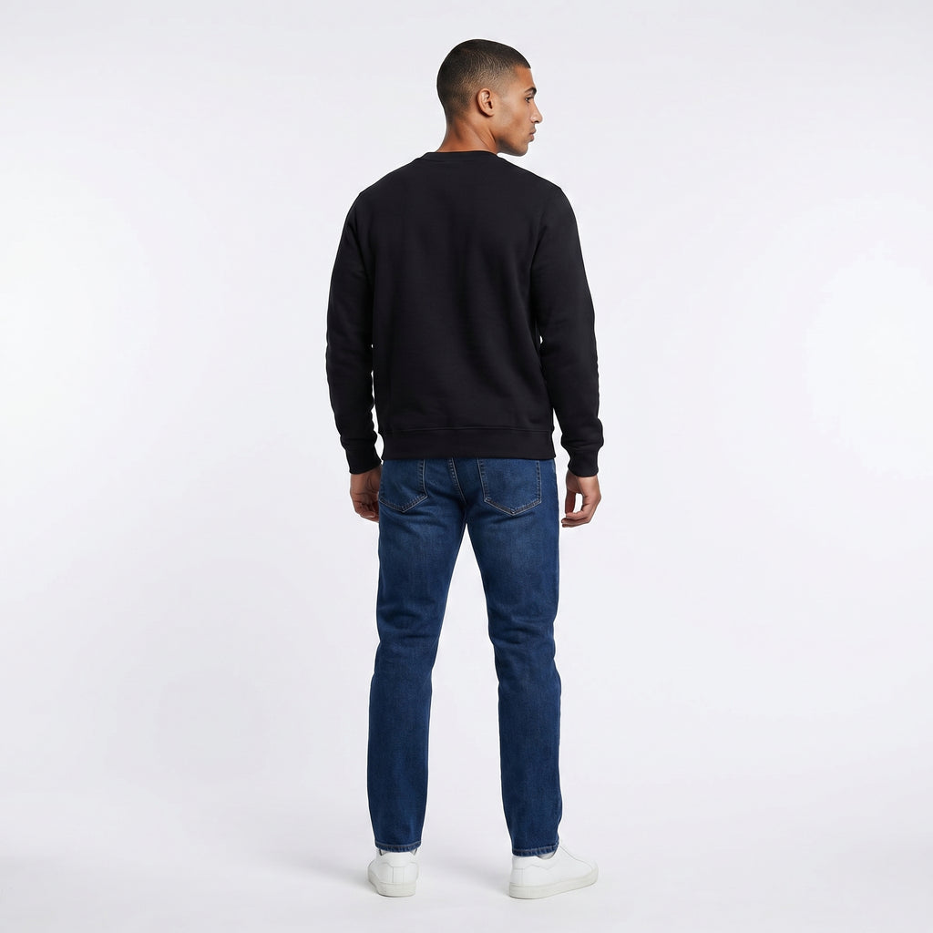 Casablanca Tennis Bowl Graphic Sweatshirt in Black