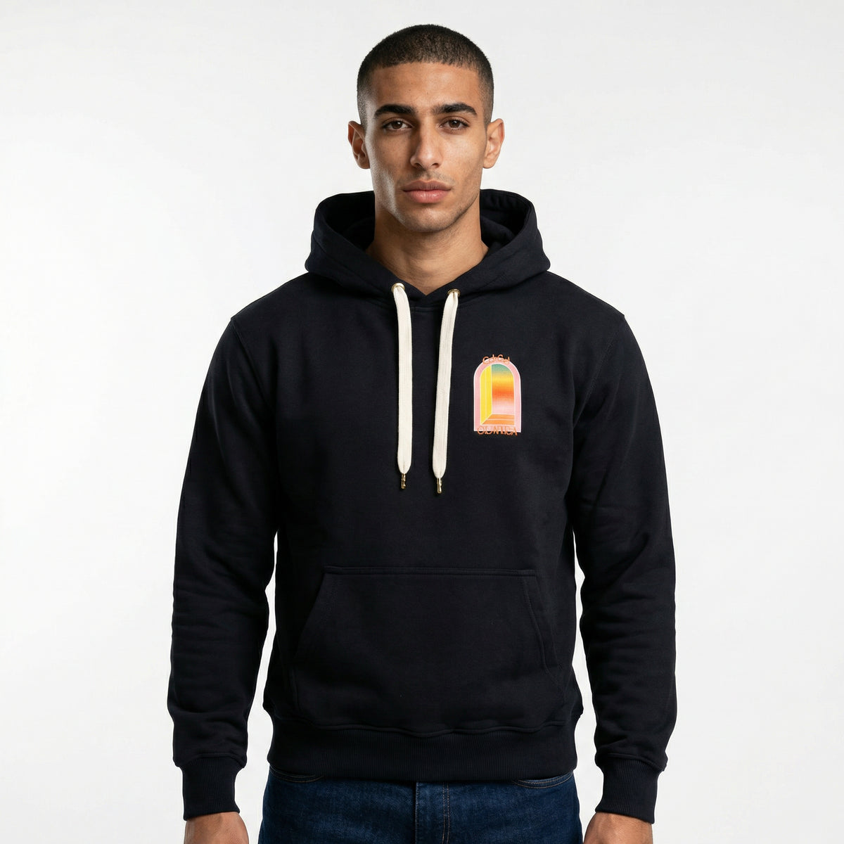 Casablanca Casa Blanca Logo Hoodie in Black