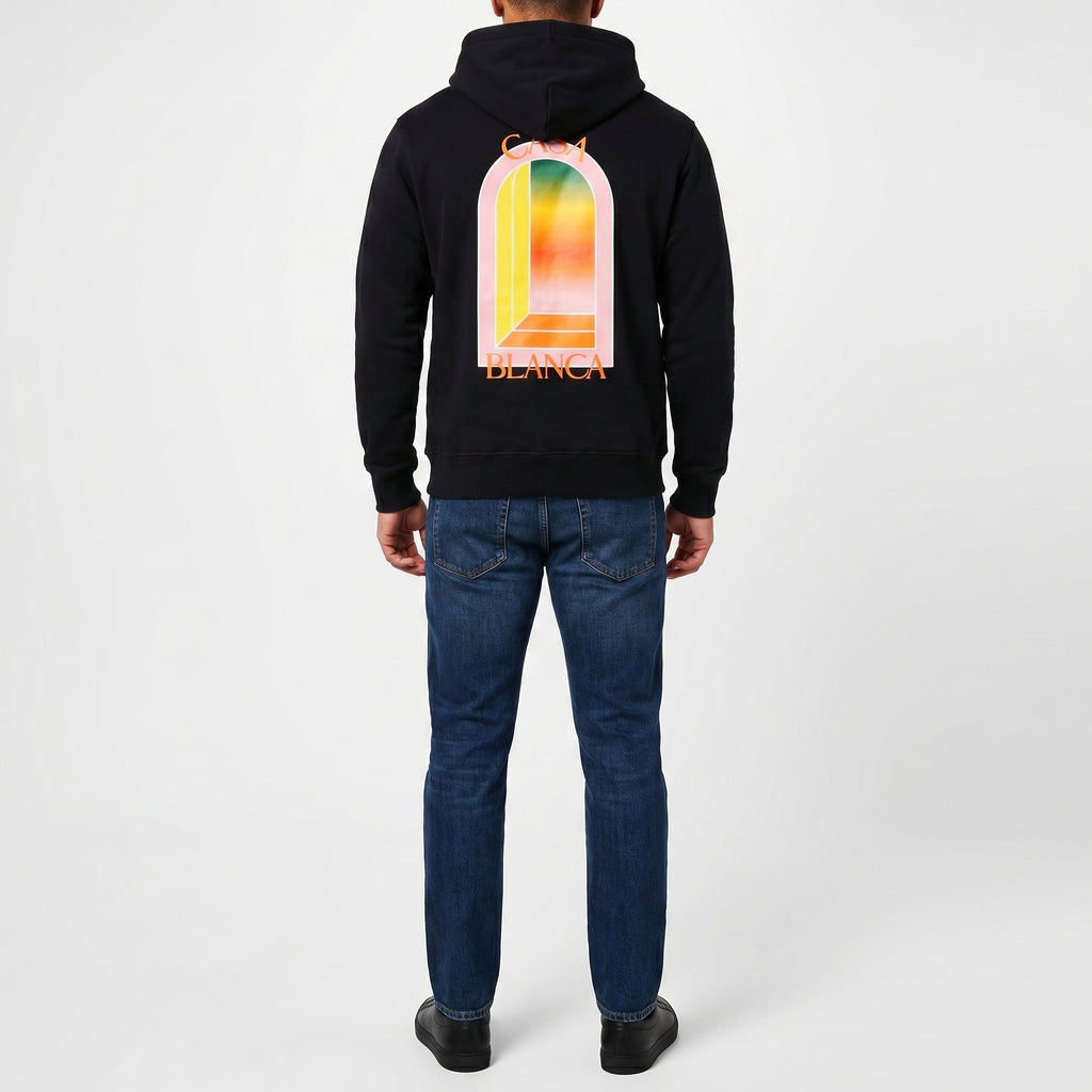 Casablanca Casa Blanca Logo Hoodie in Black