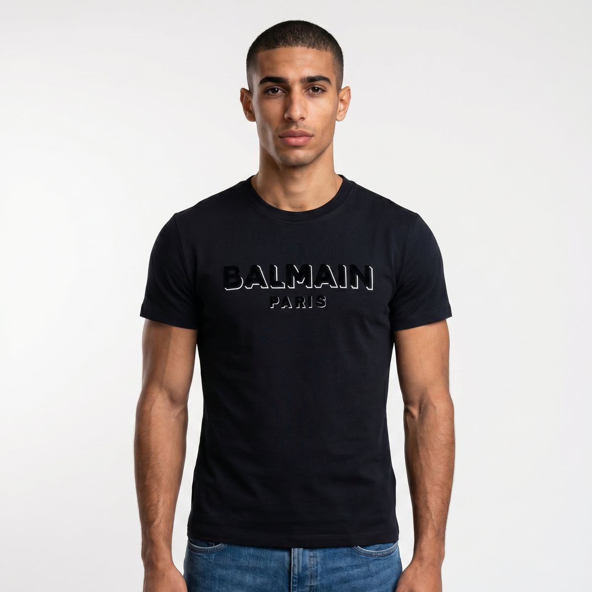 Balmain Paris Logo T-Shirt in Black