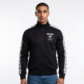 Moschino Milano Logo Tape Track Jacket in Black