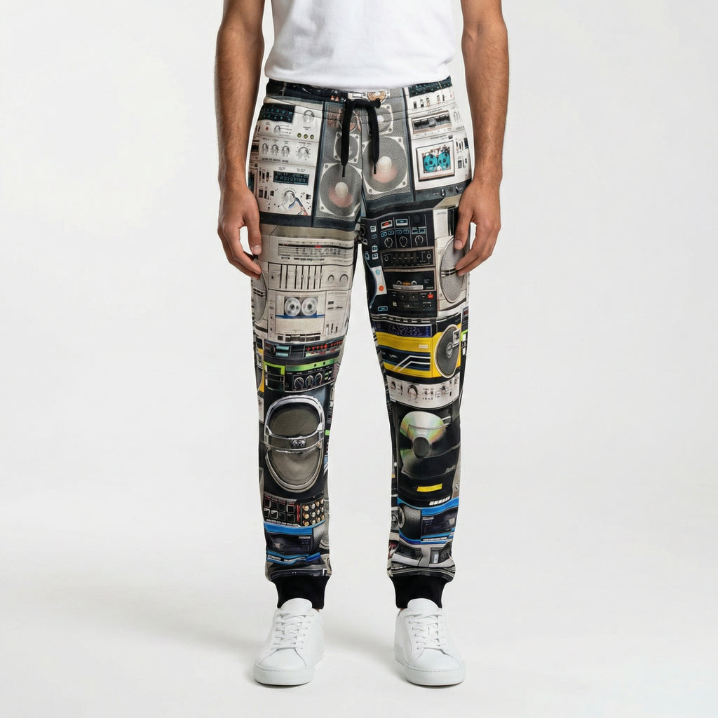 Moschino Retro Boombox Print Sweatpants