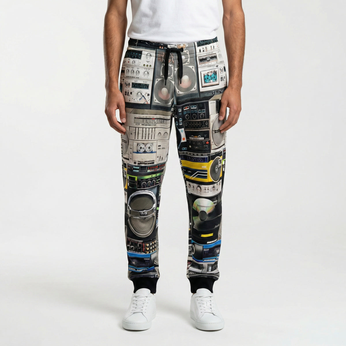 Moschino Retro Boombox Print Sweatpants