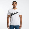 Balmain Signature Script Logo T-Shirt in White