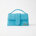 Jacquemus Suede Structured Top Handle Bag