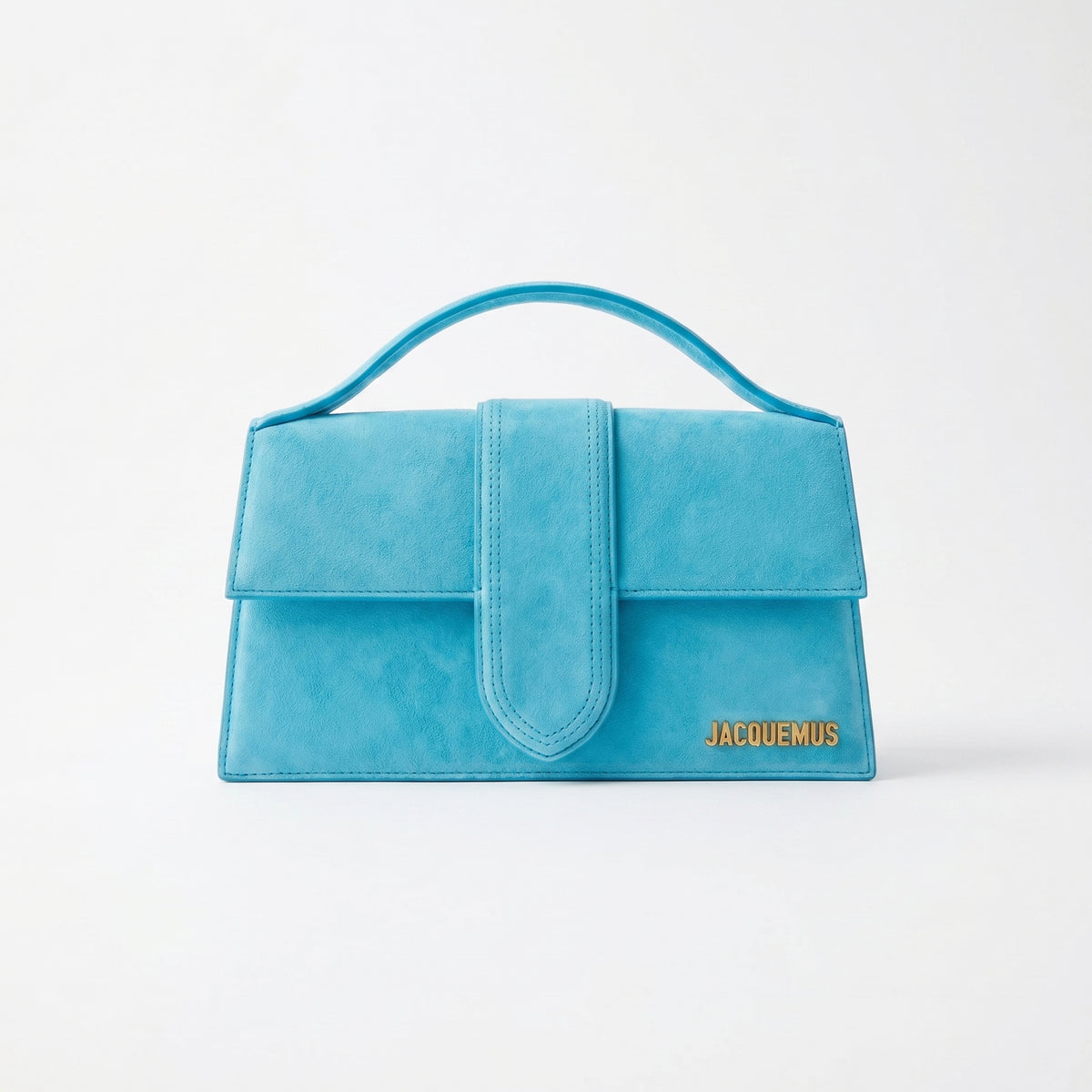 Jacquemus Suede Structured Top Handle Bag