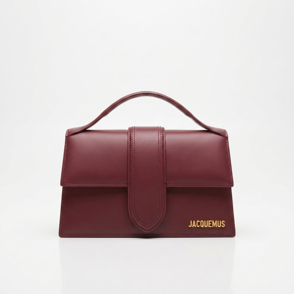 Jacquemus Burgundy Top Handle Bag