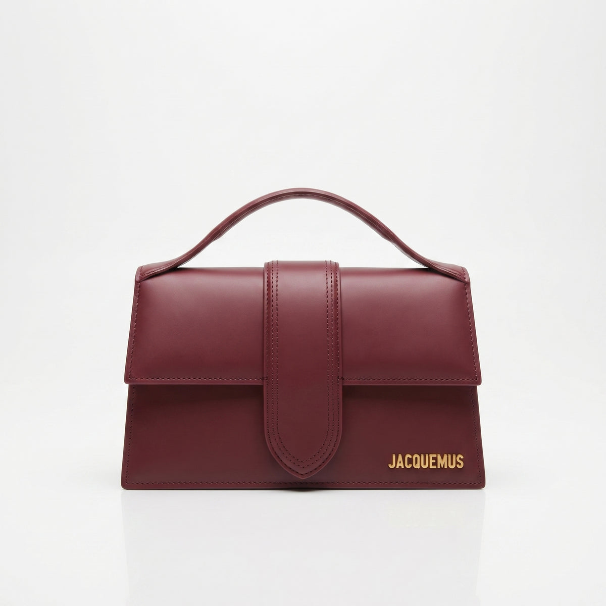 Jacquemus Burgundy Top Handle Bag