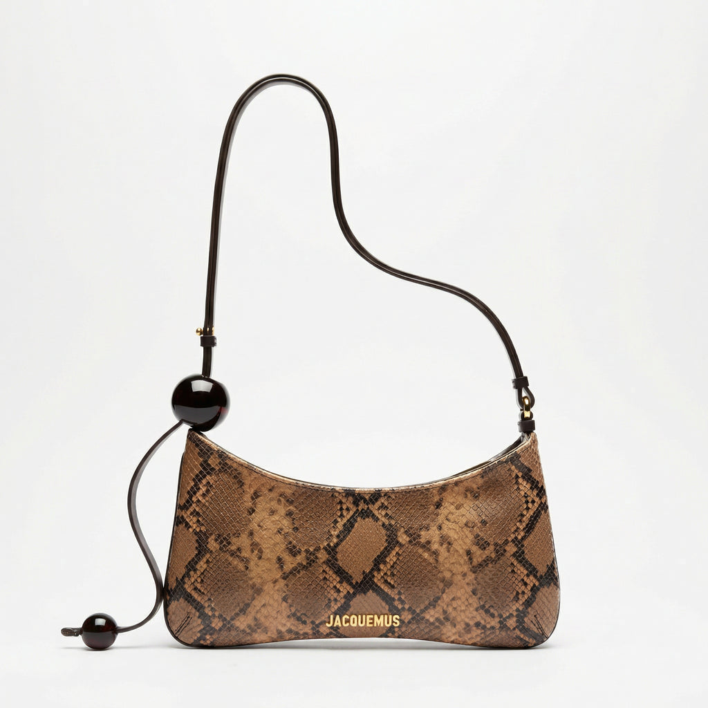 Jacquemus Python-Effect Shoulder Bag