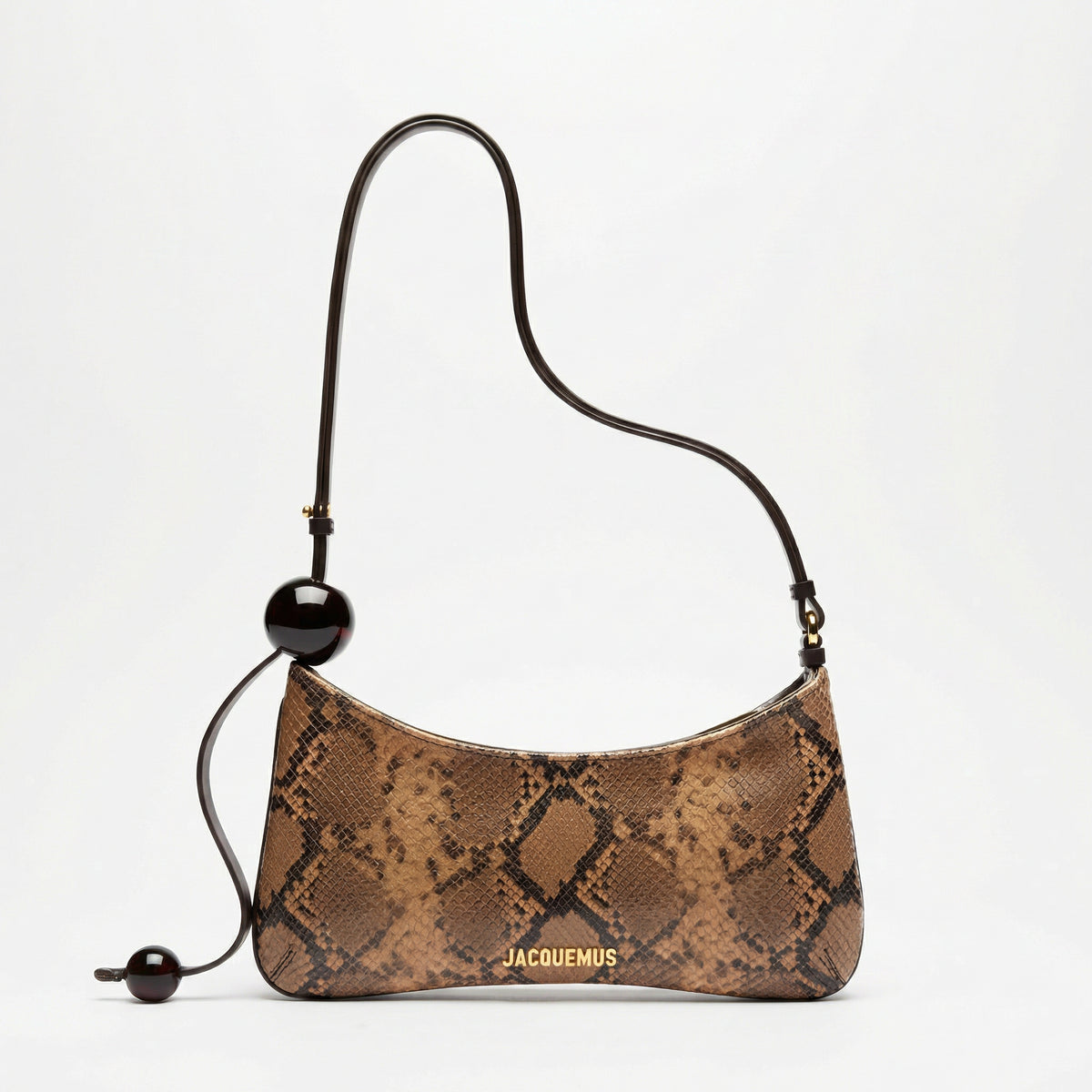 Jacquemus Python-Effect Shoulder Bag