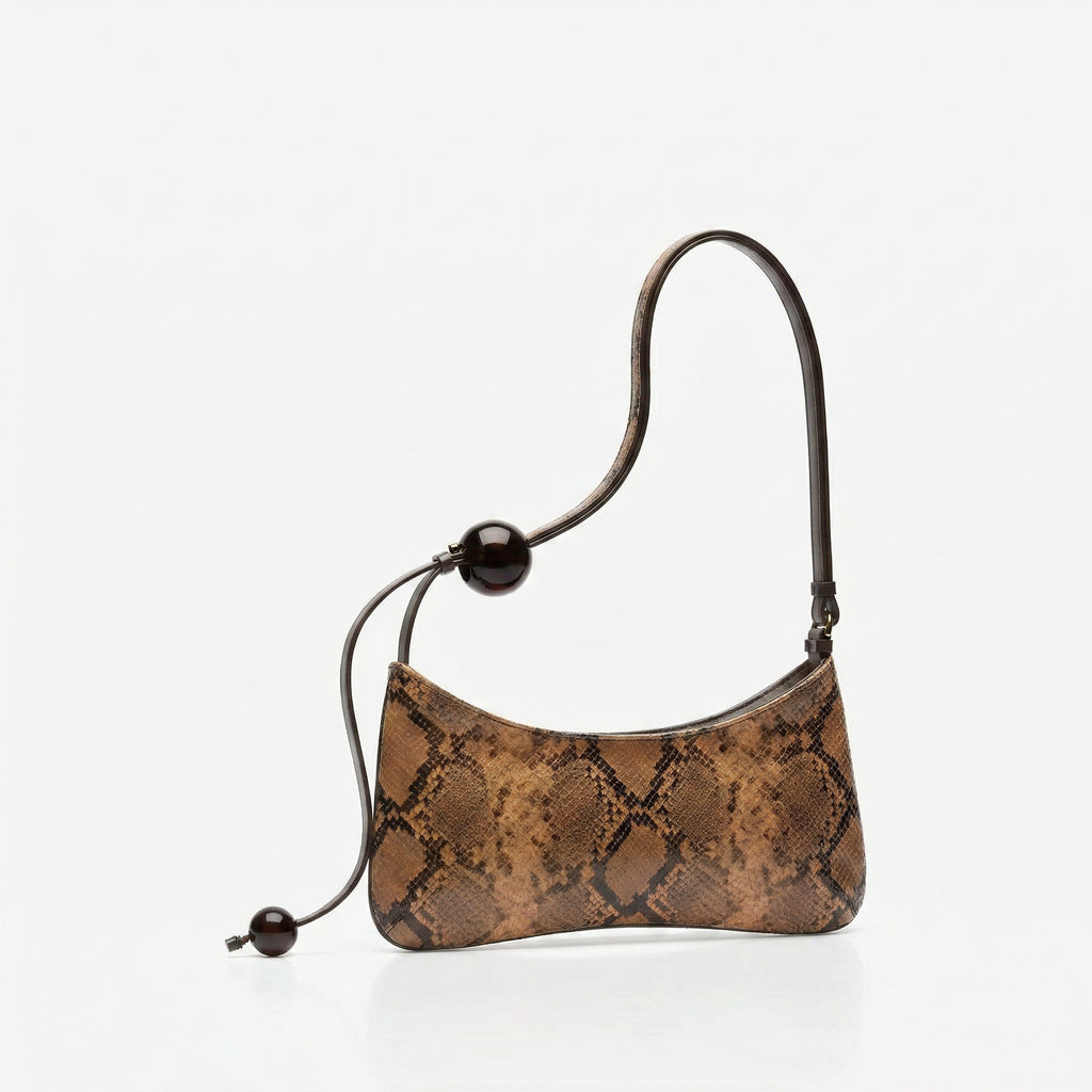 Jacquemus Python-Effect Shoulder Bag
