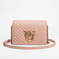 Pinko Love Birds Quilted Crossbody Bag