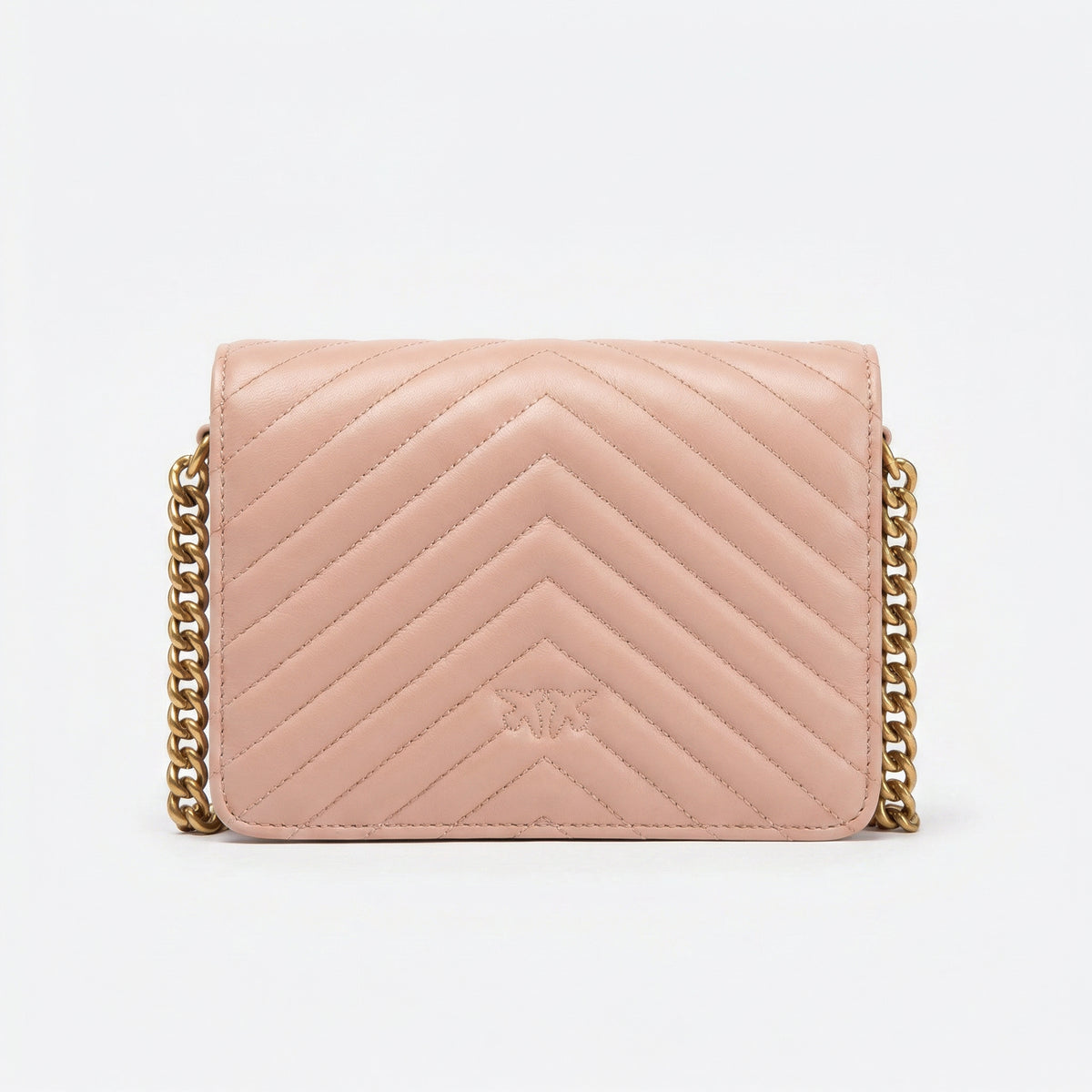 Pinko Love Birds Quilted Crossbody Bag