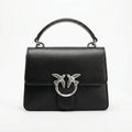 Pinko Love Birds Black Top Handle Bag