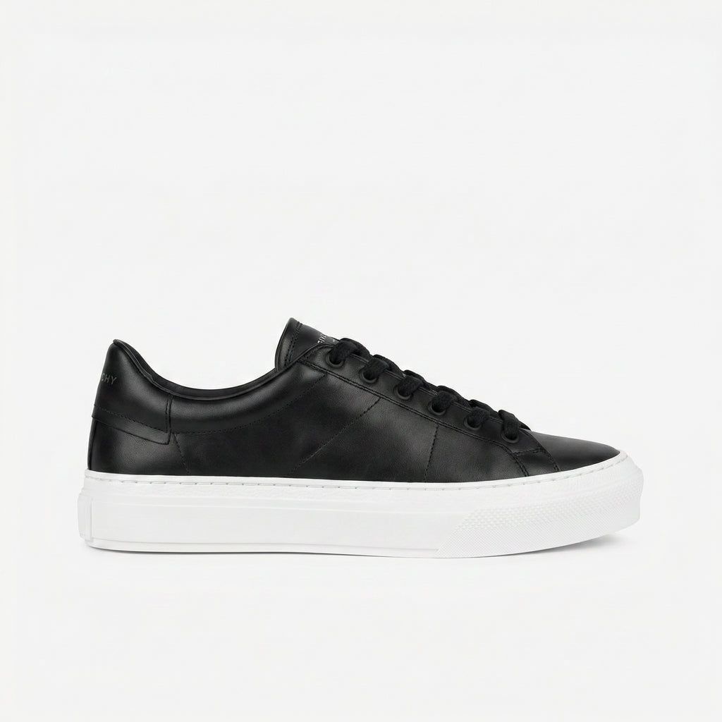 Givenchy Black Leather Platform Sneakers