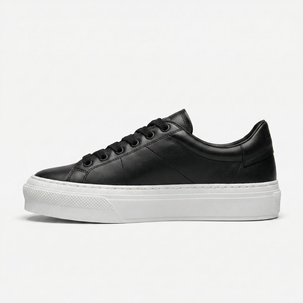 Givenchy Black Leather Platform Sneakers
