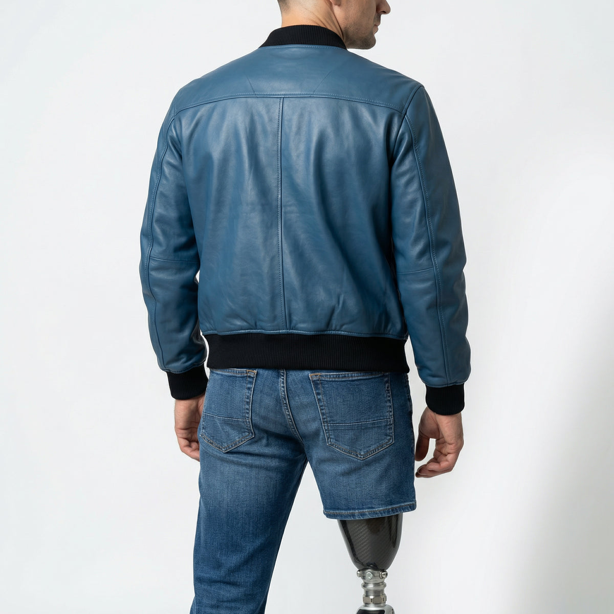 Philipp Plein Leather Bomber Jacket