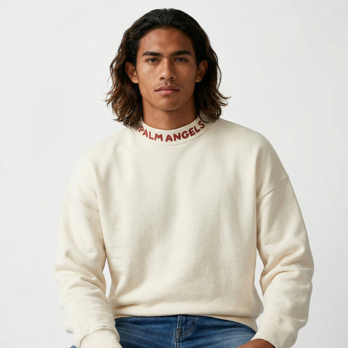 Palm Angels Logo Collar Sweatshirt
