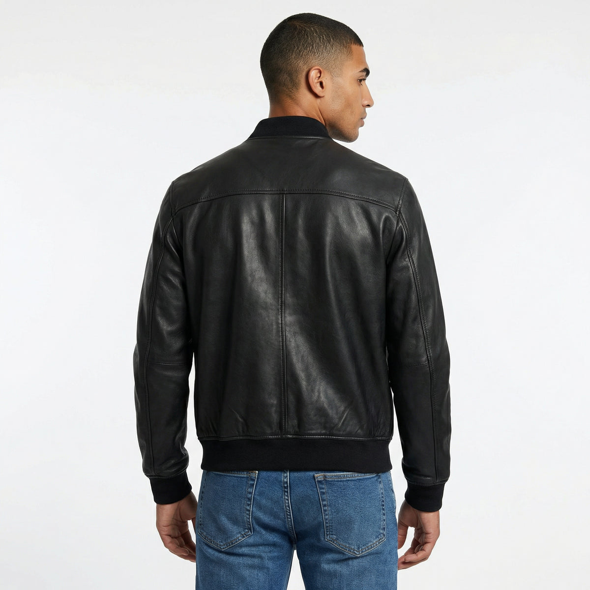 Dsquared2 Leather Bomber Jacket