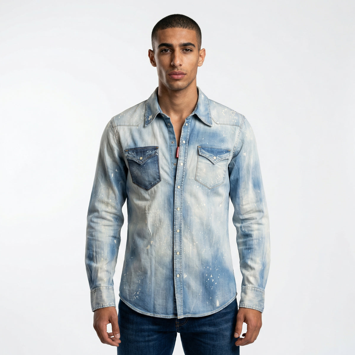 Dsquared2 Distressed Denim Shirt
