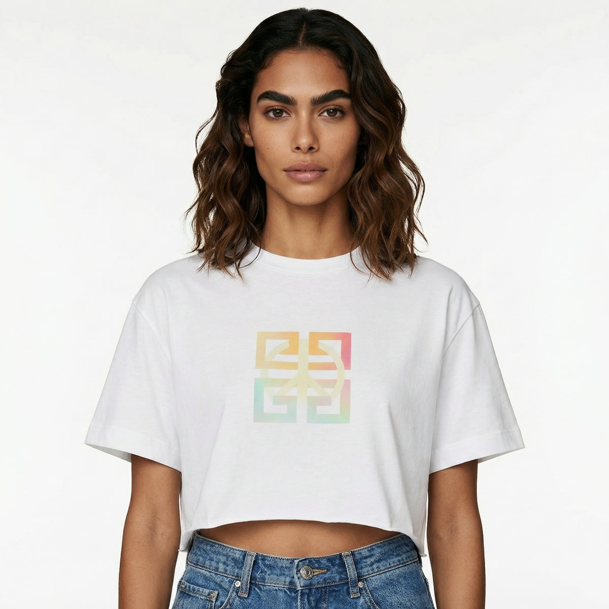 Givenchy Pastel Monogram Cropped T-Shirt